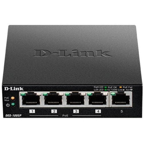 Коммутатор D-Link DES-1005P/B1A