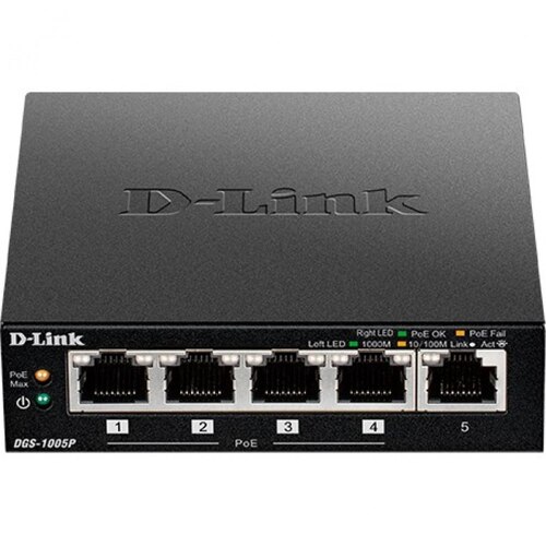 Коммутатор D-Link DGS-1005P/B1A