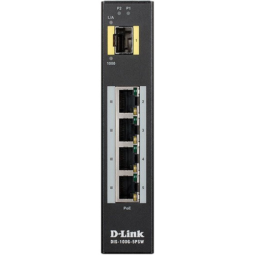 Характеристики Коммутатор D-Link DIS-100G-5PSW/A1A