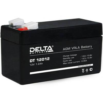Характеристики Аккумуляторная батарея Delta DT 12012