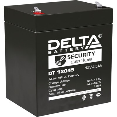 Характеристики Аккумуляторная батарея Delta DT 12045