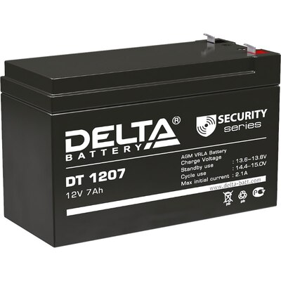 Характеристики Аккумуляторная батарея Delta DT 1207