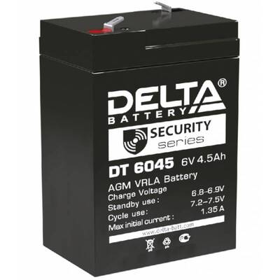 Характеристики Аккумуляторная батарея Delta DT 6045