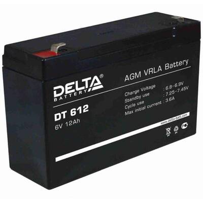 Характеристики Аккумуляторная батарея Delta DT 612