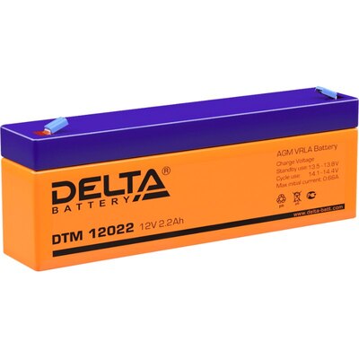 Характеристики Аккумуляторная батарея Delta DTM 12022