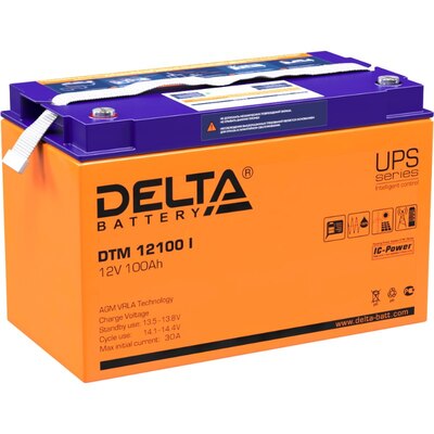Характеристики Аккумуляторная батарея Delta DTM 12100 I