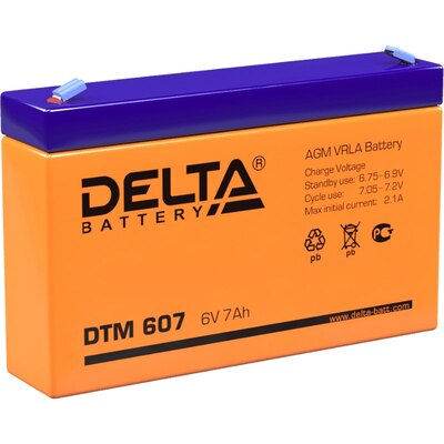Характеристики Аккумуляторная батарея Delta DTM 607