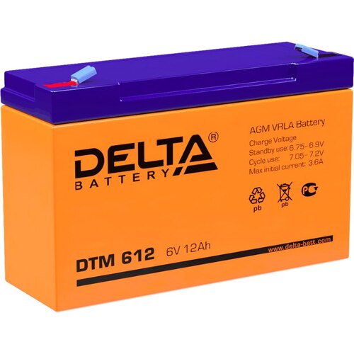 Аккумуляторная батарея Delta DTM 612