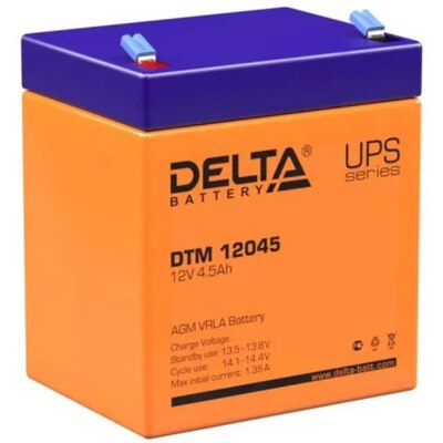 Характеристики Аккумуляторная батарея Delta DTM12045
