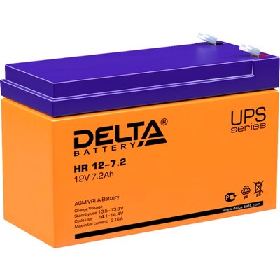 Характеристики Аккумуляторная батарея Delta HR 12-7.2