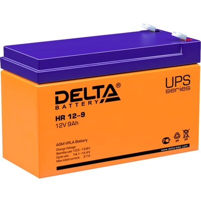 Характеристики Аккумуляторная батарея Delta HR 12-9