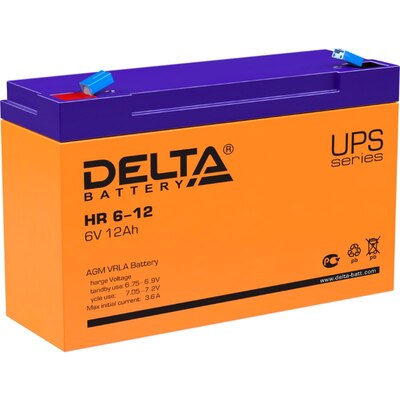 Характеристики Аккумуляторная батарея Delta HR 6-12