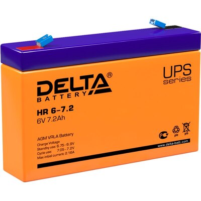 Характеристики Аккумуляторная батарея Delta HR 6-7.2