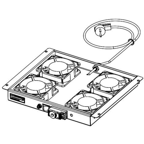 Вентиляторный модуль Estap с 4 вентиляторами FAN4DT4F01_M50