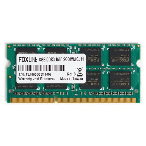 Характеристики Оперативная память Foxline DDR3 FL1600D3S11-8GH