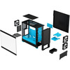 Корпус ПК без блока питания Fractal Design Pop Air RGB Cyan Core TG Clear Tint
