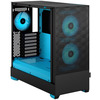 Корпус ПК без блока питания Fractal Design Pop Air RGB Cyan Core TG Clear Tint