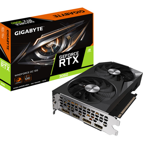 Видеокарта GIGABYTE GeForce RTX™ 3060 WINDFORCE OC 12G (rev. 1.0) (GV-N3060WF2OC-12GD)