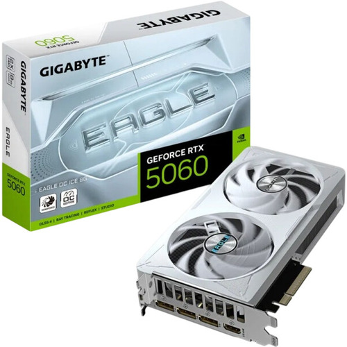 Видеокарта Gigabyte GeForce RTX™ 5060 EAGLE OC ICE 8G (GV-N5060EAGLEOC ICE-8GD)