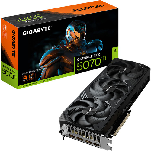 Видеокарта Gigabyte GeForce RTX™ 5070 Ti WINDFORCE OC SFF 16G (GV-N507TWF3OC-16GD)