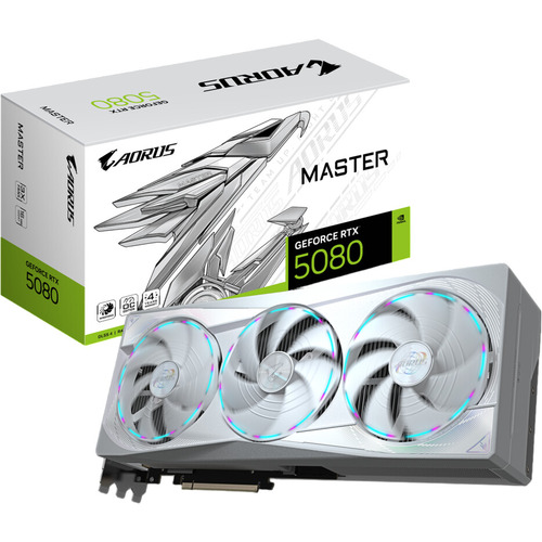 Видеокарта Gigabyte AORUS GeForce RTX™ 5080 MASTER ICE 16G (GV-N5080AORUSM ICE-16GD)