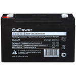 Аккумуляторная батарея GoPower LA-6120 6V 12Ah (1/10)
