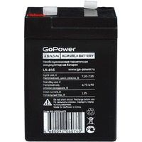 Аккумуляторная батарея GoPower LA-645 6V 4.5Ah (1/20)