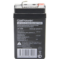 Аккумуляторная батарея GoPower LA-430 4V 3Ah (1/20)