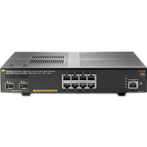 Характеристики Коммутатор HP Enterprise Aruba 2930F 8G PoE+ 2SFP+