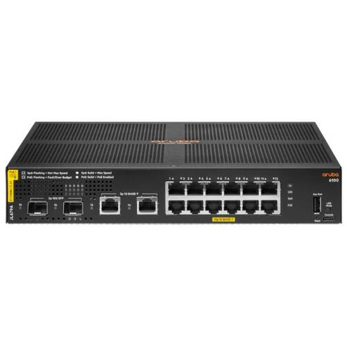 Характеристики Коммутатор HP Enterprise Aruba 6100 12G 4 2SFP+ 139W