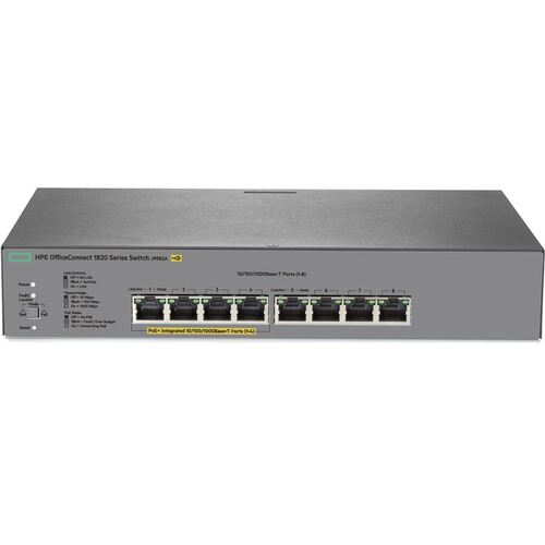 Характеристики Коммутатор HP Enterprise OfficeConnect 1820 8G PoE+