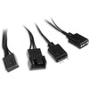 Корпус ПК без блока питания HSPD F330 Panoramic Mini-tower Black (F330-TGBK-ARGB)