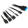 Корпус ПК без блока питания HSPD F330 Panoramic Mini-tower Black (F330-TGBK-ARGB)