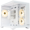 Корпус ПК без блока питания HSPD F330 Panoramic Mini-tower White (F330-TGWH-ARGB)