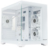 Корпус ПК без блока питания HSPD F330 Panoramic Mini-tower White (F330-TGWH-ARGB)