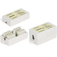 Проходной адаптер Hyperline Dual IDC, категория 5e, белый