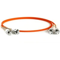 Патч-корд волоконно-оптический (шнур) Hyperline MM 50/125, ST-ST, 2.0 мм, duplex, LSZH, 1 м