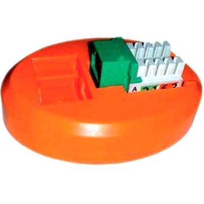 Характеристики Площадка Hyperline для заделки модулей Keystone Jack серии KJ2, 80х60 мм, цвет оранжевый