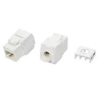 Вставка Keystone Jack RJ-45 Hyperline KJ8-8P8C-C5e-180-TLS-WH