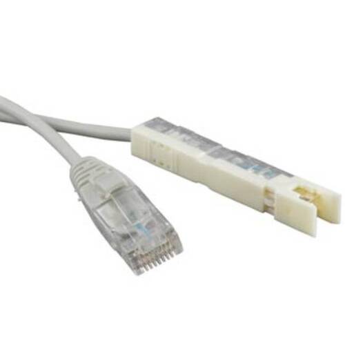 Патч-корд Hyperline 110 тип-RJ45, 1 пара, LSZH, 1 м, серый