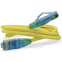 Патч-корд Hyperline U/UTP, Cat.6, LSZH, 0.3 м, желтый