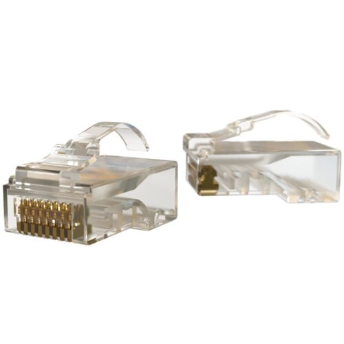 Характеристики Разъем под витую пару Hyperline RJ-45(8P8C) Arch кат.5e, универсальный, легкой оконцовки (100шт)