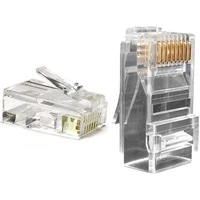 Разъем под витую пару Hyperline RJ-45(8P8C) кат.6, универсальный (100шт)
