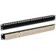 Характеристики Патч-панель Hyperline 19'', 1U, 24 порта RJ-45, категория 6, Dual IDC, ROHS, цвет черный (задний кабельный организатор в комплекте)
