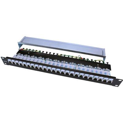 Характеристики Патч-панель Hyperline 19", 1U, 24 порта RJ-45 полн. экран., категория 6, Dual IDC, ROHS, цвет черный