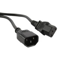 Кабель питания монитор-компьютер Hyperline PWC-IEC13A-IEC14-3.0-ВK