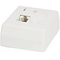 Компьютерная розетка Hyperline RJ-45, одинарная, категория 6, настенная