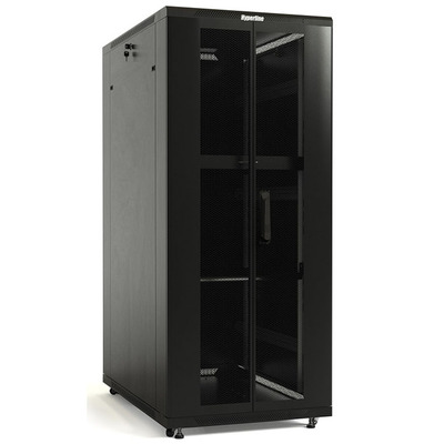 Характеристики Шкаф напольный Hyperline 19", 22U, 1166x600х800 мм, цвет черный (разобранный)