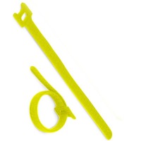 Хомут-липучка Hyperline 135x15 мм, желтый