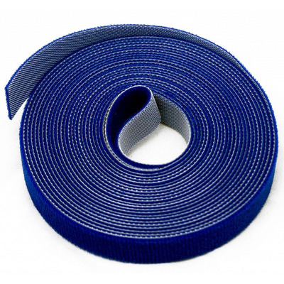 Характеристики Лента (липучка) Hyperline в рулоне, ширина 25, длина 5 м, синяя
